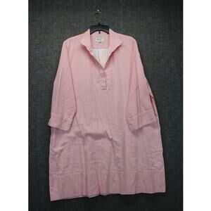 Holly Shae Tunic Dress Popover Dress Coral Stripes XL XXL